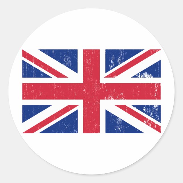 Union Jack British Flag Sticker (Vorderseite)