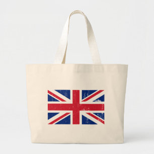 Union Jack British Flag Tote Bag Jumbo Stoffbeutel