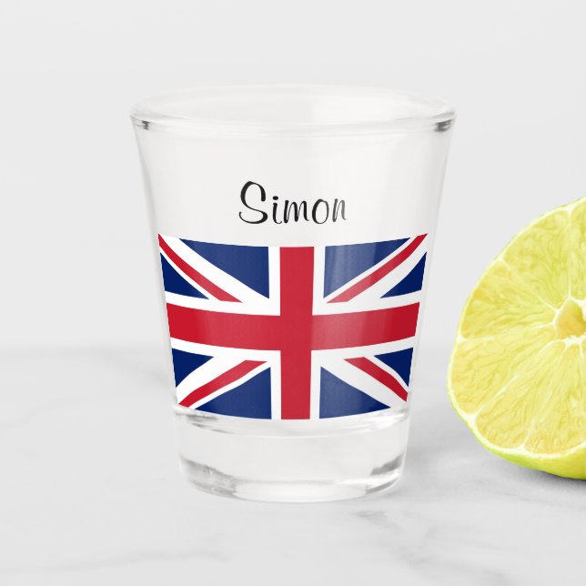 Union Jack British Flag UK 4Simon Shot Glas (Vorderseite)