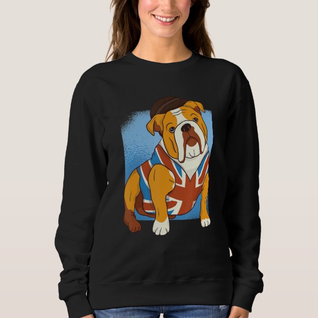 Union Jack British Flag UK Britische Inseln Englis Sweatshirt (Vorderseite)
