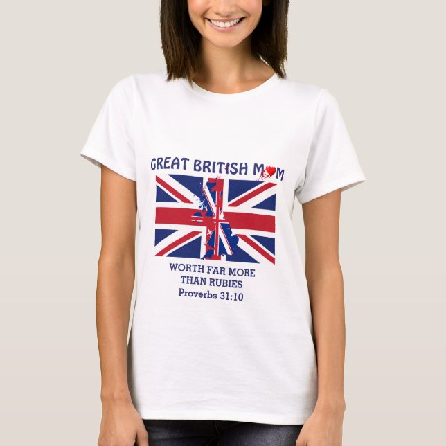 UNION JACK British Mum Proverbs 31 T-Shirt (Vorderseite)