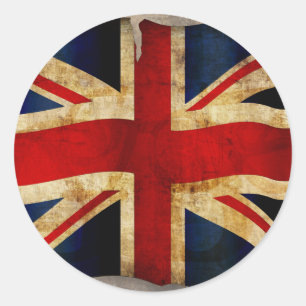 Union Jack Classic Round Aufkleber