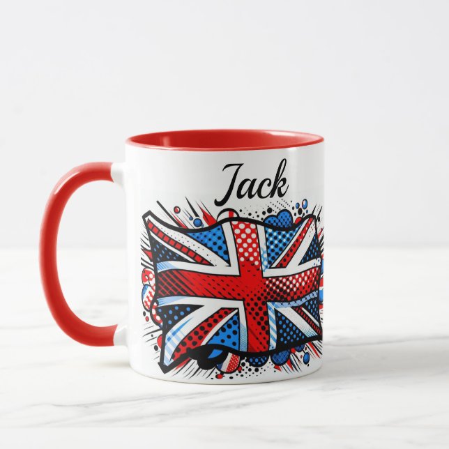 Union jack coffee Mug Tasse (Links)
