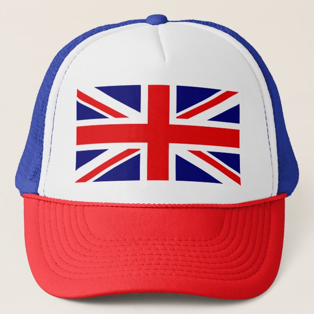 UNION JACK - DIE BRITISCHE FLAG London Truckerkappe (Vorderseite)