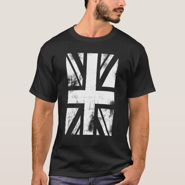 Union Jack Distressed Flag Vereinigtes Königreich  T-Shirt (Vorderseite)