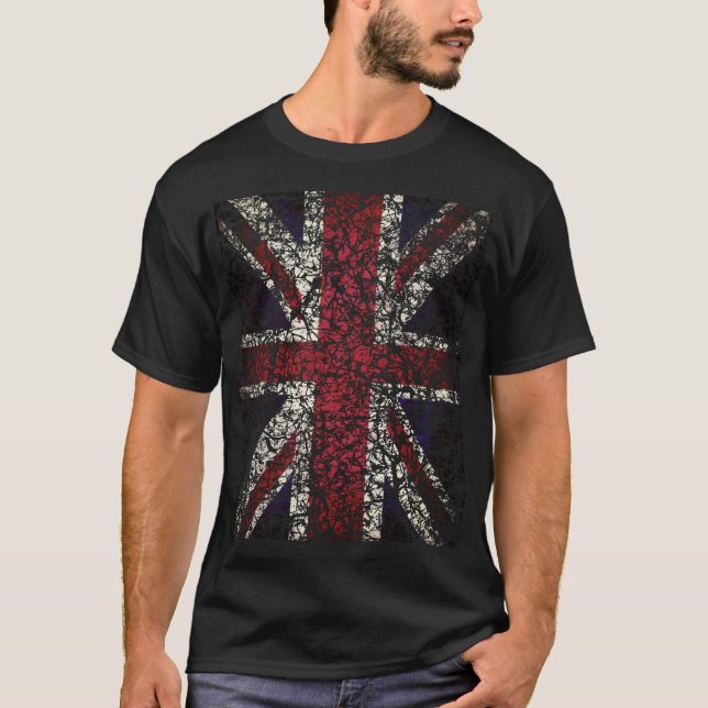 Union Jack Distressed T-Shirt (Vorderseite)