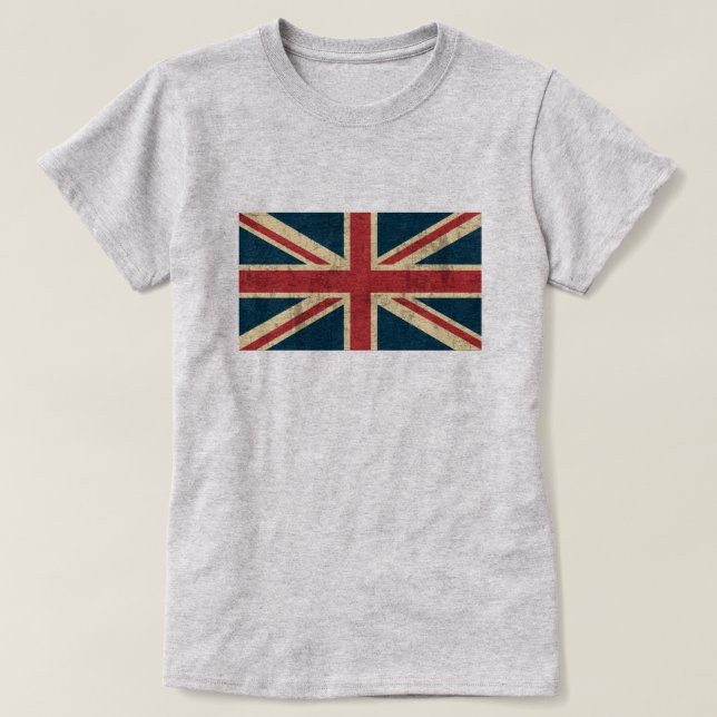 Union Jack Distressed T-Shirt (Design vorne)