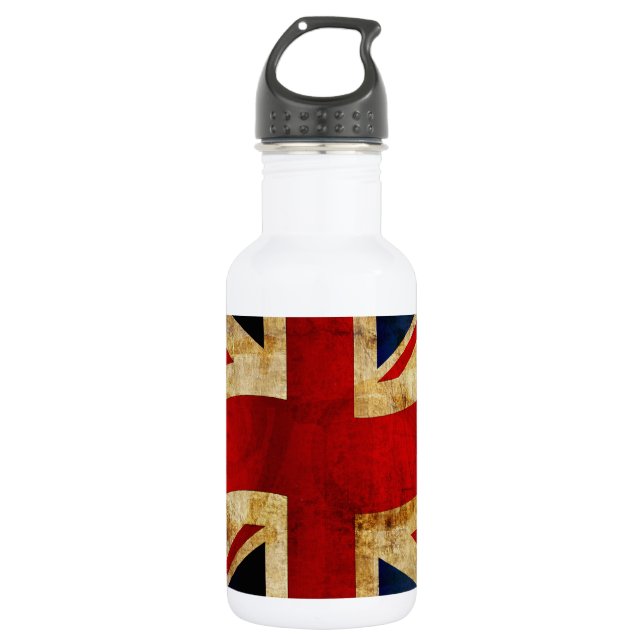 Union Jack Edelstahlflasche (Vorderseite)