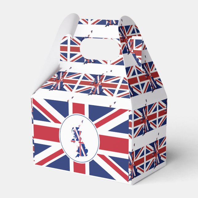 UNION JACK FLAG | British Map | Patriotisch Geschenkschachtel (Vorderseite)
