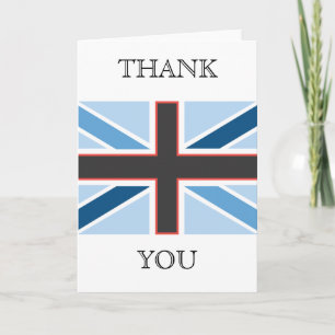 Union Jack Flag Dankeschön Karte