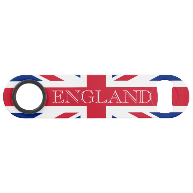 Union Jack Flag England Boccia Speed Flaschenöffner (Vorderseite (Horizontal))