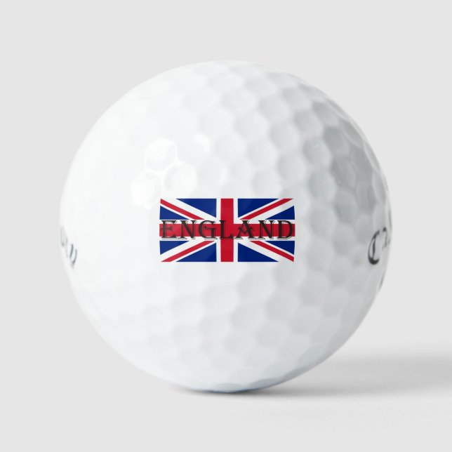 Union Jack Flag England cgbt Golfball (Vorderseite)