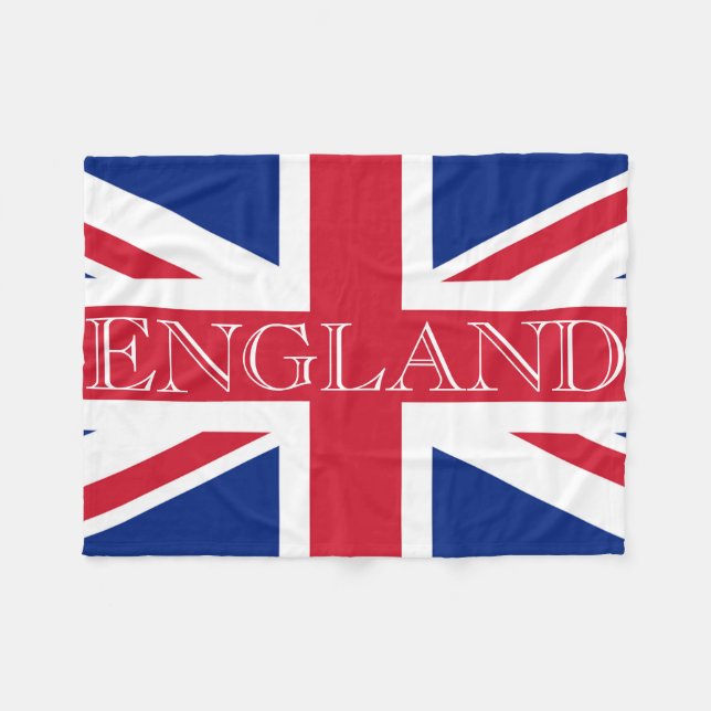 Union Jack Flag England Fbcc Fleecedecke (Vorderseite (Horizontal))