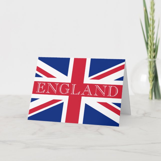 Union Jack Flag England Gccnt Karte (Vorderseite)