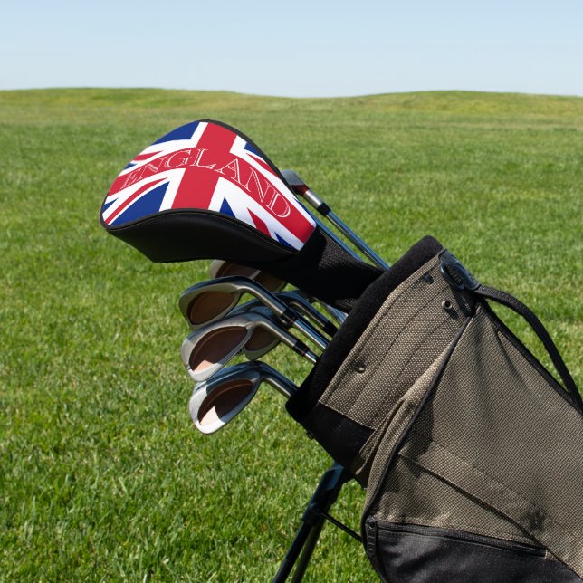 Union Jack Flag England Golf Headcover (In SItu)