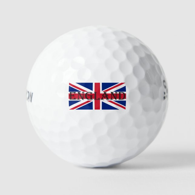 Union Jack Flag England ssf gbcnt Golfball (Vorderseite)