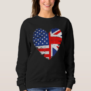 Union Jack Flag England und amerikanische Flagge f Sweatshirt