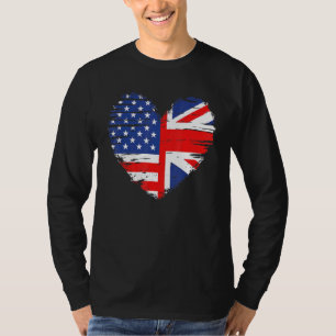 Union Jack Flag England und amerikanische Flagge f T-Shirt