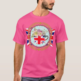 Union Jack Flag für Kinder & Jubilee Teacup für Br T-Shirt
