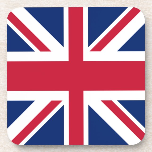 Union Jack Flag Getränkeuntersetzer (Vorderseite)