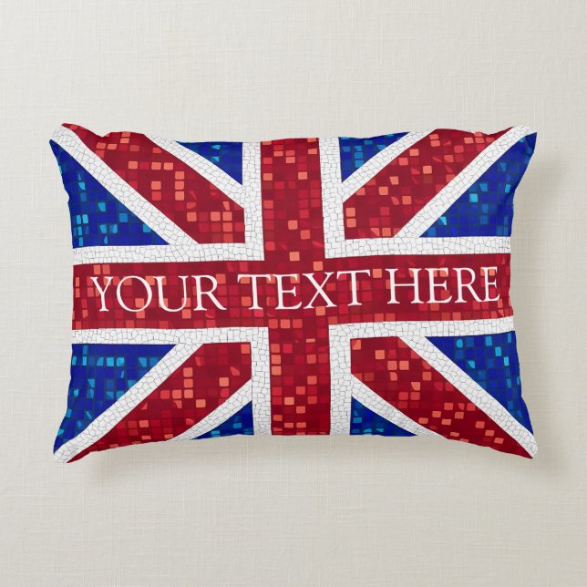 Union Jack Flag Großbritannien Dekokissen (Vorderseite)