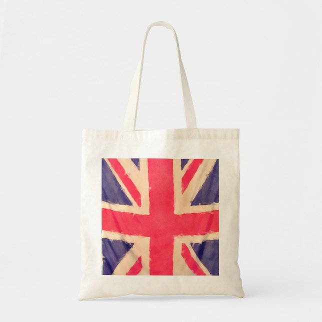UNION JACK FLAG grunge Tragetasche (Vorne)