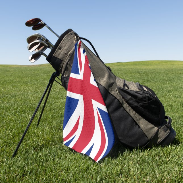 Union Jack Flag gtt Golfhandtuch (Gras)