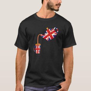 Union Jack Flag Idee für Kinder & Britische Expats T-Shirt