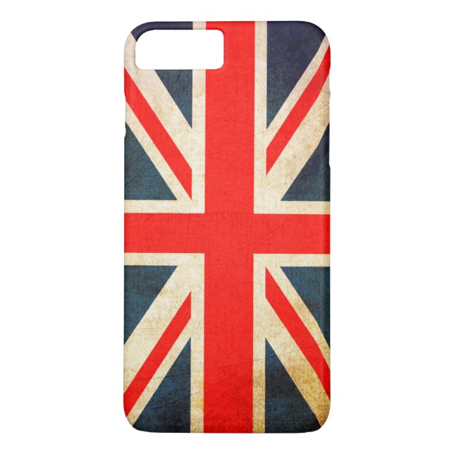 Union Jack Flag in Grunge Case-Mate iPhone Hülle (Rückseite)