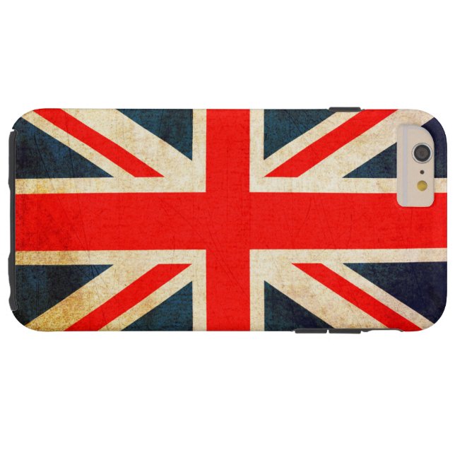 Union Jack Flag in Grunge Case-Mate iPhone Hülle (Rückseite Horizontal)