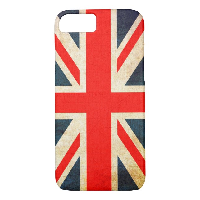 Union Jack Flag in Grunge Case-Mate iPhone Hülle (Rückseite)