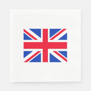 Union Jack Flag London Theme Party Paper Napkins Serviette
