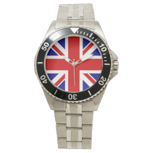 Union Jack Flag Men Watch Armbanduhr