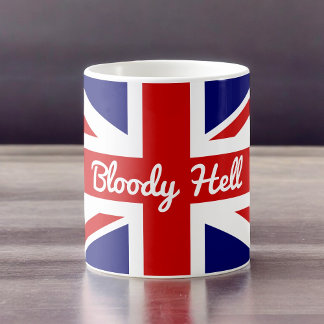 Union Jack Flag mit funny Zitat Tasse