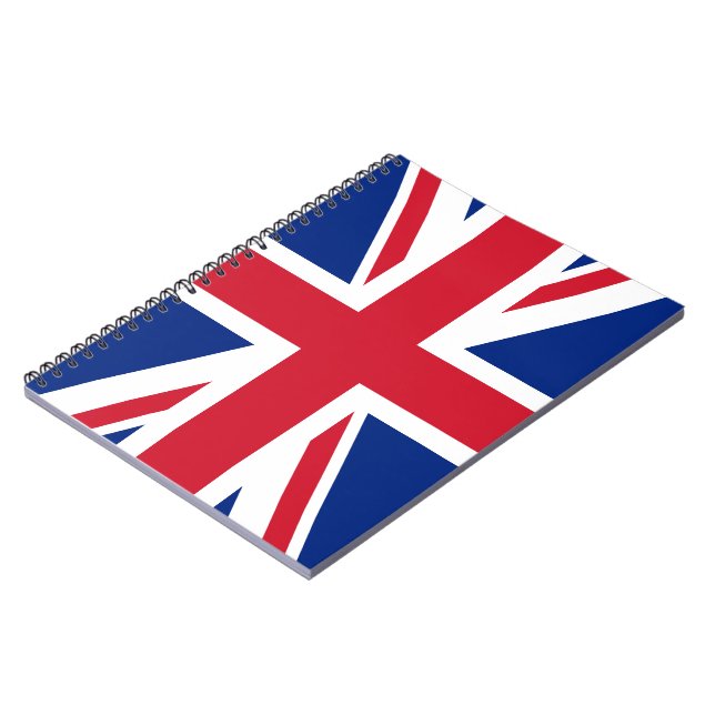 Union Jack Flag Notebook Notizblock (Linke Seite)
