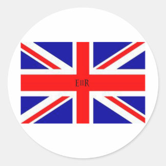 Union Jack Flag Runder Aufkleber