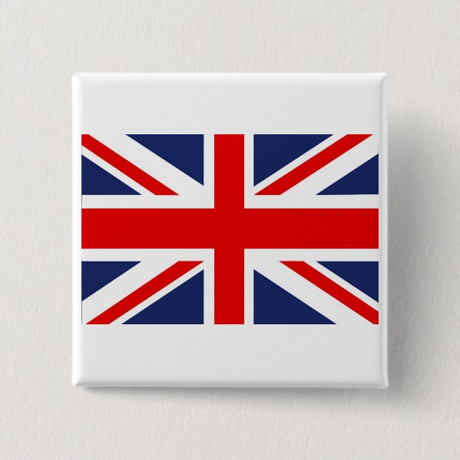 Union Jack Flag Vereinigtes Königreich Button (Vorderseite)