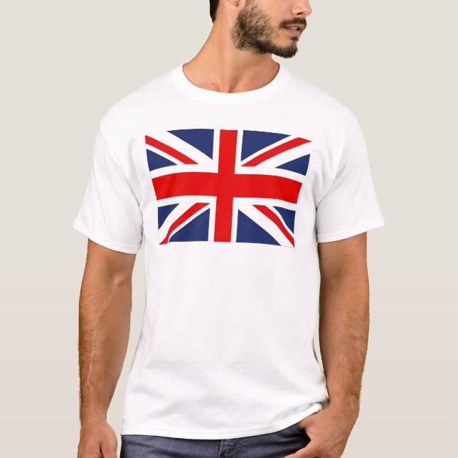 Union Jack Flag Vereinigtes Königreich T-Shirt (Vorderseite)