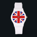 Union Jack Flag Watch Armbanduhr<br><div class="desc">Union Jack Flag Watch von Großbritannien - Vereinigtes Königreich,  das in Großbritannien ist. Die Flagge von Union Jack symbolisiert die Einheit zwischen England,  Schottland und Irland. Die Gewerkschaft Jack Fahne ist rot,  blau,  weiß. Dieses Design steht Ihnen auch für viele andere Produkte zur Verfügung.</div>