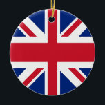 Union Jack - Flagge des Vereinigten Königreichs Keramik Ornament<br><div class="desc">Flagge des Vereinigten Königreichs. Das Vereinigte Königreich Großbritannien und Nordirland verwendet als Nationalflagge das königliche Banner, das als Union Jack oder Gewerkschaft Flag bekannt ist (obwohl die Öffentlichkeit glaubt, sind beide Begriffe technisch korrekt).</div>