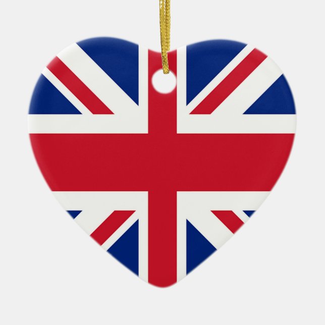 Union Jack - Flagge des Vereinigten Königreichs Keramikornament (Vorne)