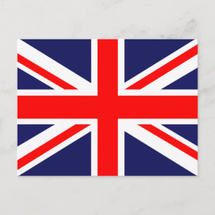 Union Jack - Flagge des Vereinigten Königreichs Postkarte
