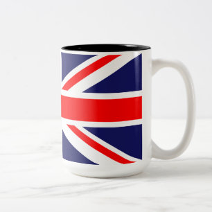 Union Jack - Flagge des Vereinigten Königreichs Zweifarbige Tasse