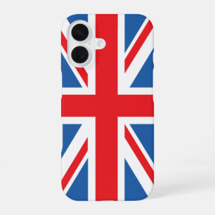 Union Jack/Flagge Design iPhone 16 Hülle