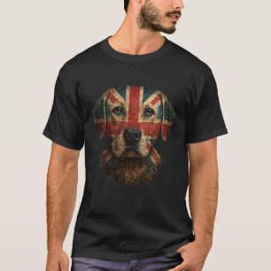 Union Jack Flagge Labrador Retriever Großbritannie T-Shirt