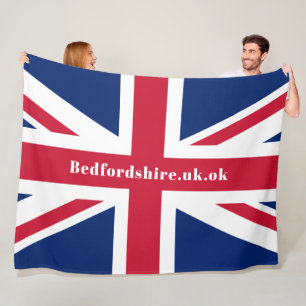 Union Jack Fun Custom Sprichwort Fleece Blanket