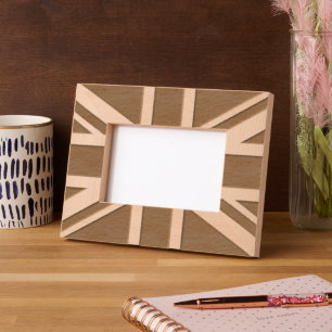 Union Jack Geätzte Rahmen