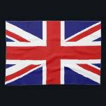 Union Jack Geschirrtuch<br><div class="desc">Einfache und saubere britische Flagge Union Jack.</div>