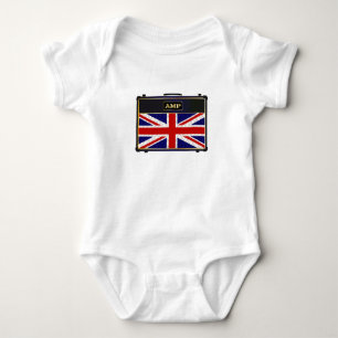 Union Jack Gitarre Amplifier Baby Strampler