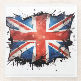 Union jack glass coaster glasuntersetzer